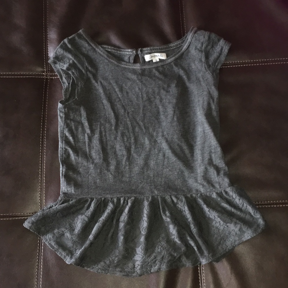 Aero dark gray top